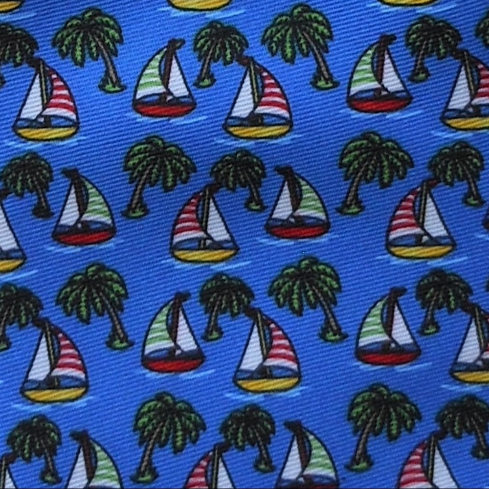 🎁Tropical Sailing Boating Themed Tie